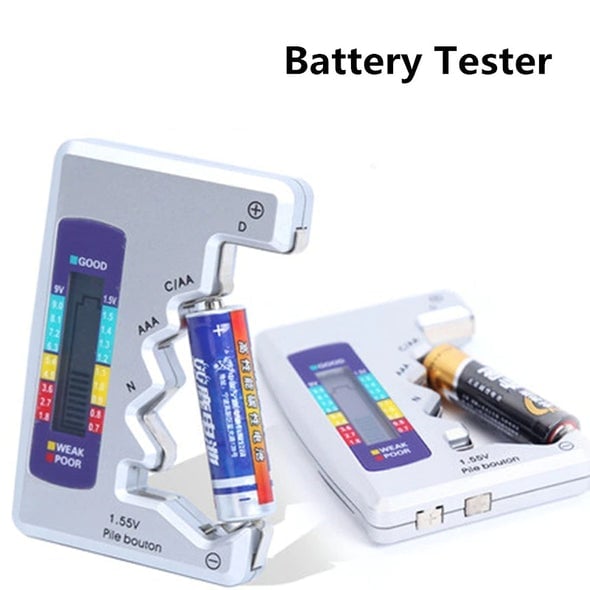 Battery Tester for C AA AAA D N 9V and Button Cells
