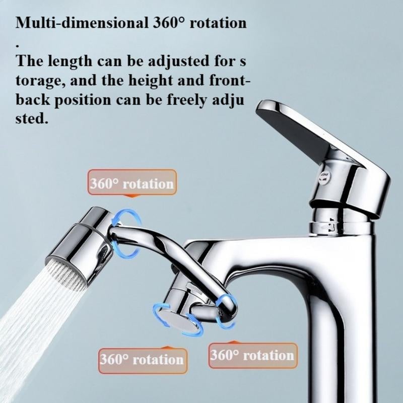 Universal 1440° Rotatable Sink Tap Adaptor Faucet Aerator Extension
