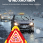 2-in-1 Solar Emergency Triangle Warning Light