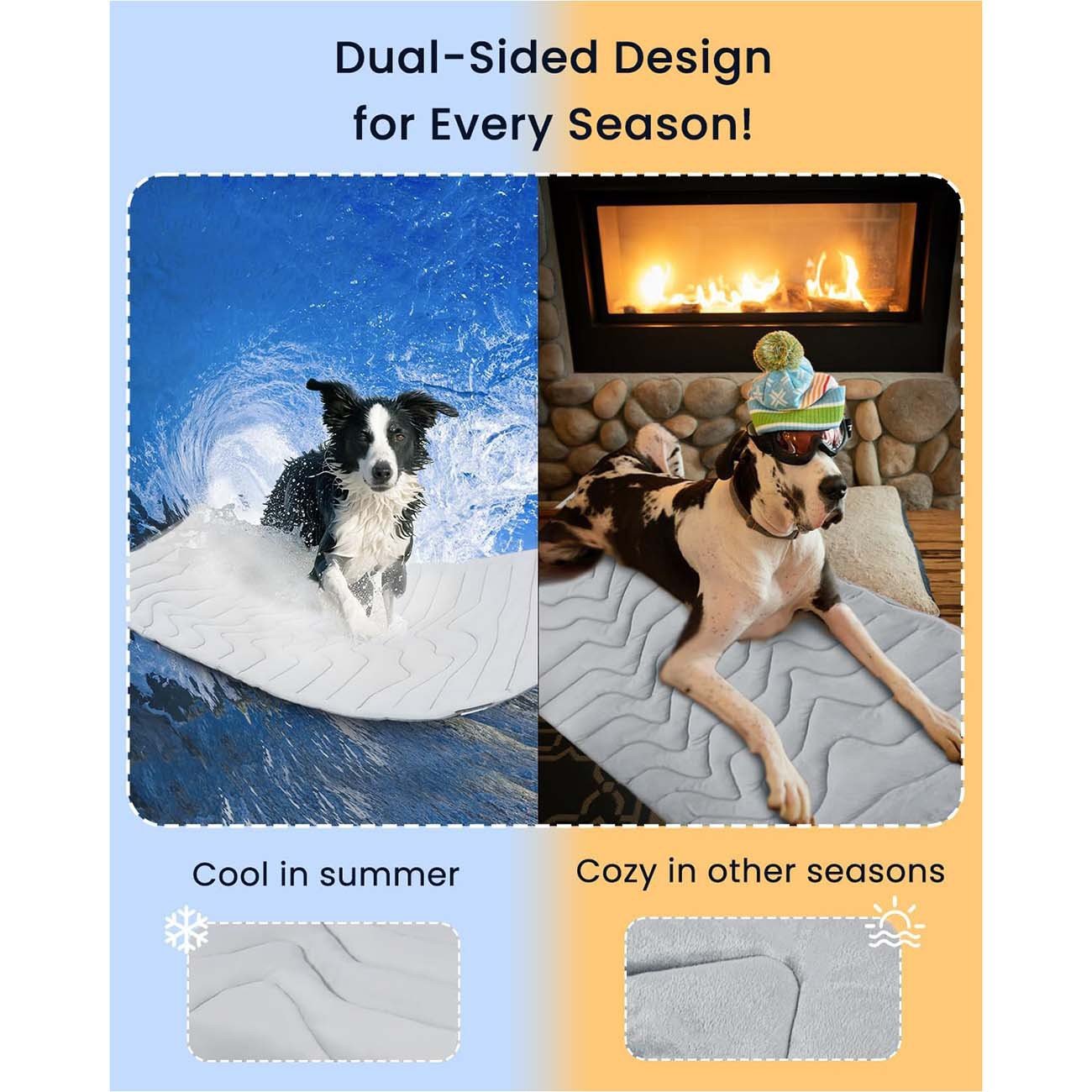 Eco-Friendly Dog Cooling Mat with Arc-Chill Technology