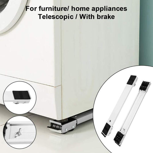 Heavy-Duty Adjustable Furniture Roller Bracket 45-70 cm