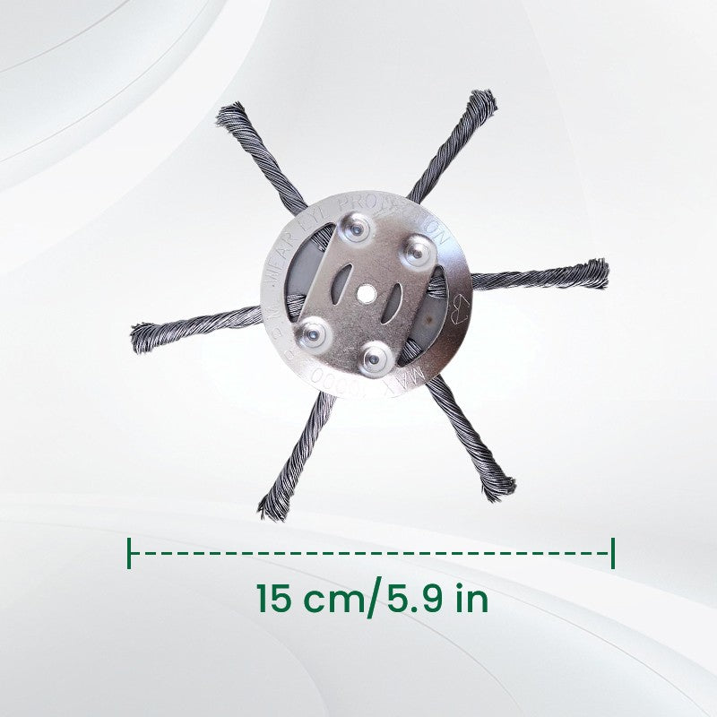 15.2 cm Steel Wire Brush Cutter Trimmer Head