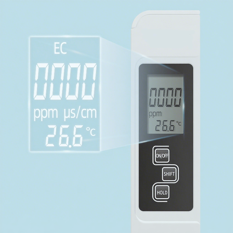 3-in-1 TDS Water Quality Tester pH Chlorine Hardness LCD Display