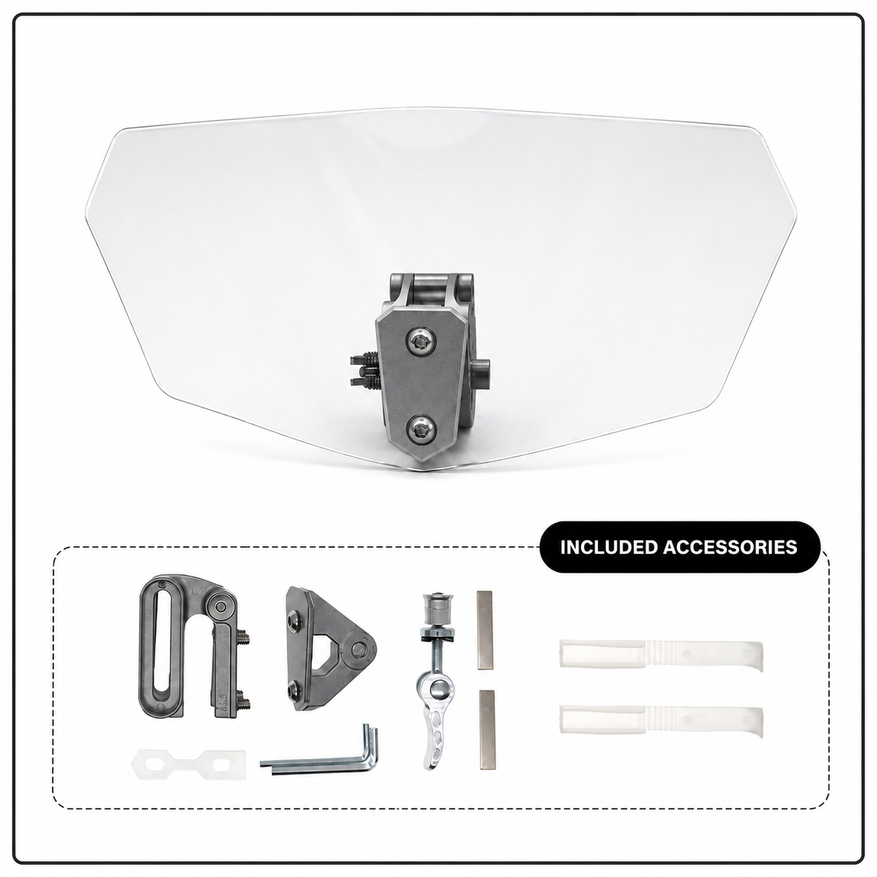 Adjustable Motorcycle Wind Deflector Spoiler