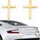 3D Metal Jesus Christ Cross Car Badge Sticker