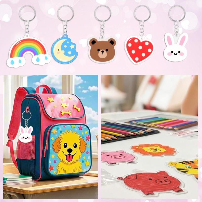 DIY Shrinky Dinks Keychain Craft Kit