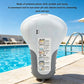 White Electronic pH and Chlorine Pool Water Tester