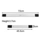 Heavy-Duty Adjustable Furniture Roller Bracket 45-70 cm