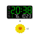 Multifunctional LED Digital Wall Clock with Temperature Display