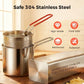 304 Stainless Steel Multifunctional Fryer Pot