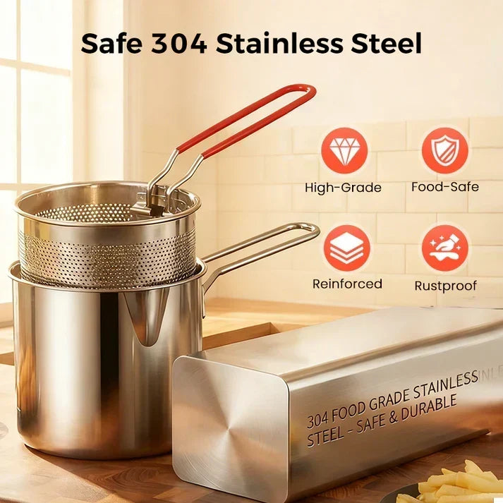 304 Stainless Steel Multifunctional Fryer Pot