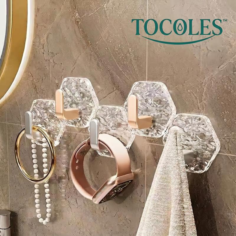 Hexagon Ripple Self-Adhesive Hooks Heavy Duty Waterproof Rustproof