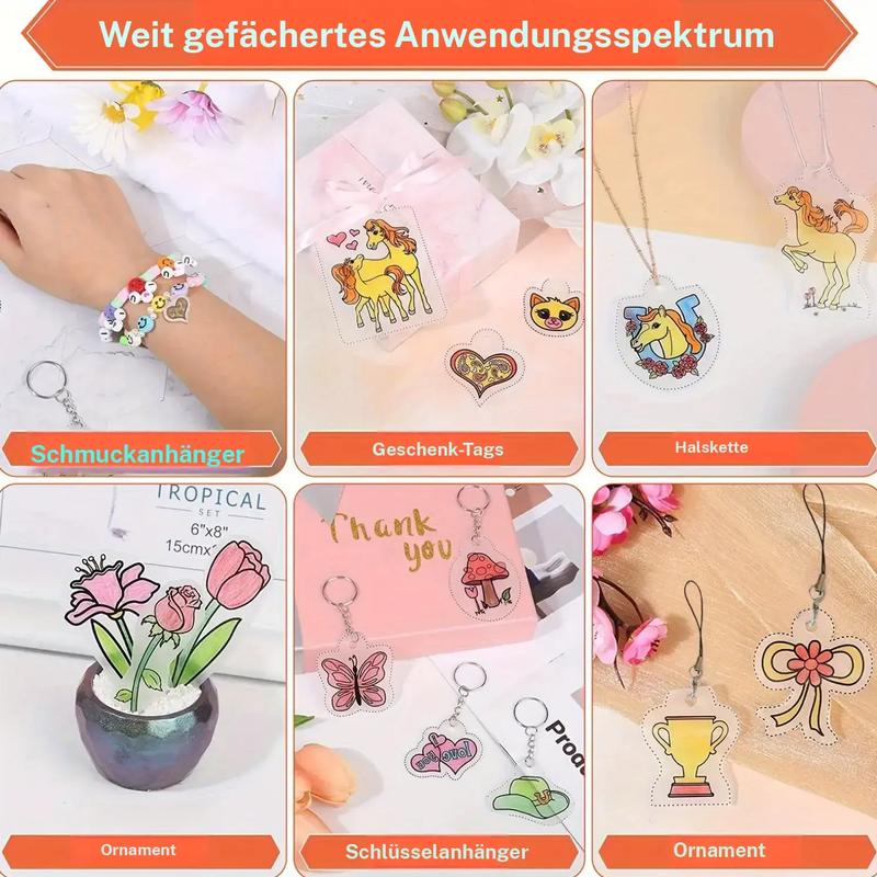 DIY Shrinky Dinks Keychain Craft Kit