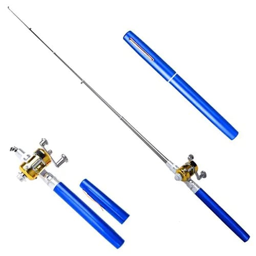 Compact Pocket Telescopic Fishing Rod and Reel Set