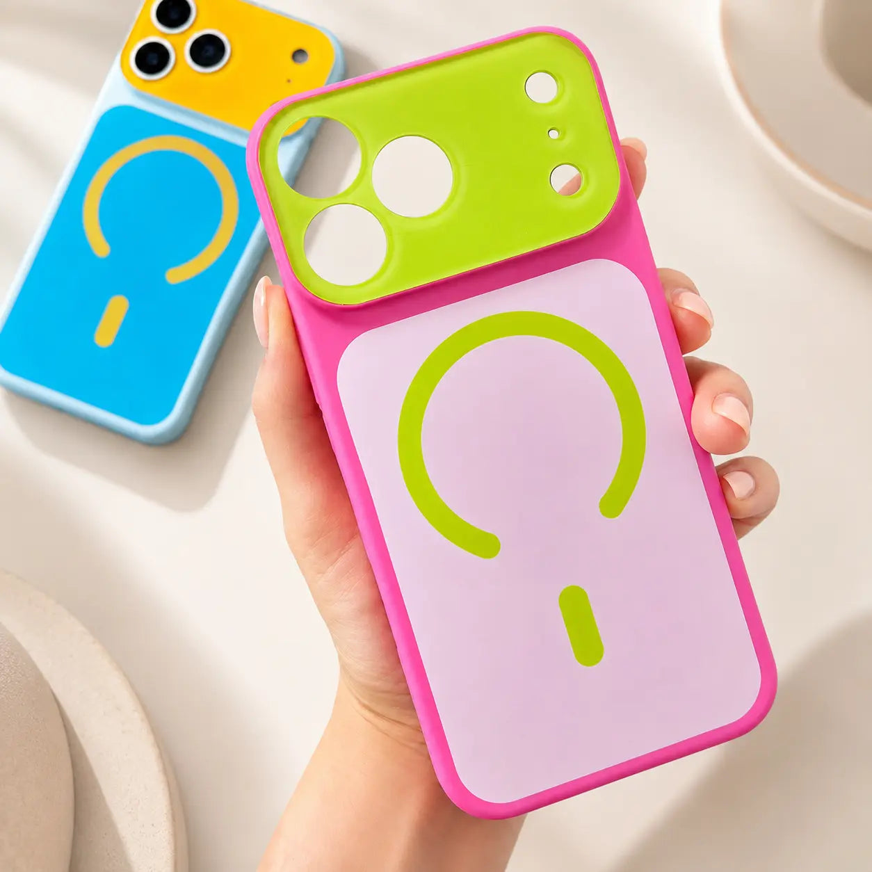 Dopamine Color Block MagSafe Case for iPhone 17 Pro Max