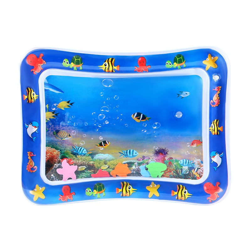 Pet Water Sensory Play Mat with Floating Fish