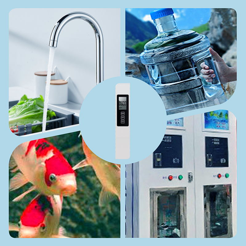 3-in-1 TDS Water Quality Tester pH Chlorine Hardness LCD Display