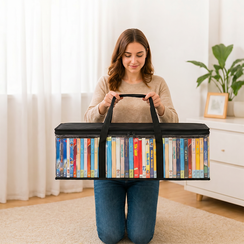 Large Heavy-Duty Clear Plastic Storage Bag for Clothes Moving and Storage
