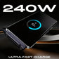 2-in-1 240W Fast Charging Cable with Foldable Phone Stand