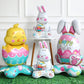 Giant 3D Standing Bunny Balloon Self-Supporting Easter Decoration
