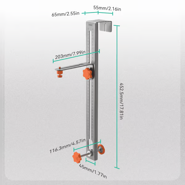 Stainless Steel Wall Leveling Bracket with Measuring Scale