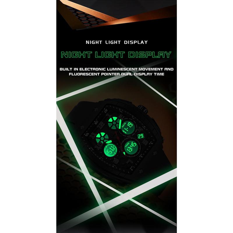 Men's Sporty Luminous Digital Automatic Watch