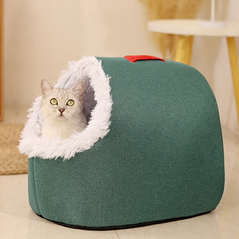 Cozy Warm Cave Bed for Pets