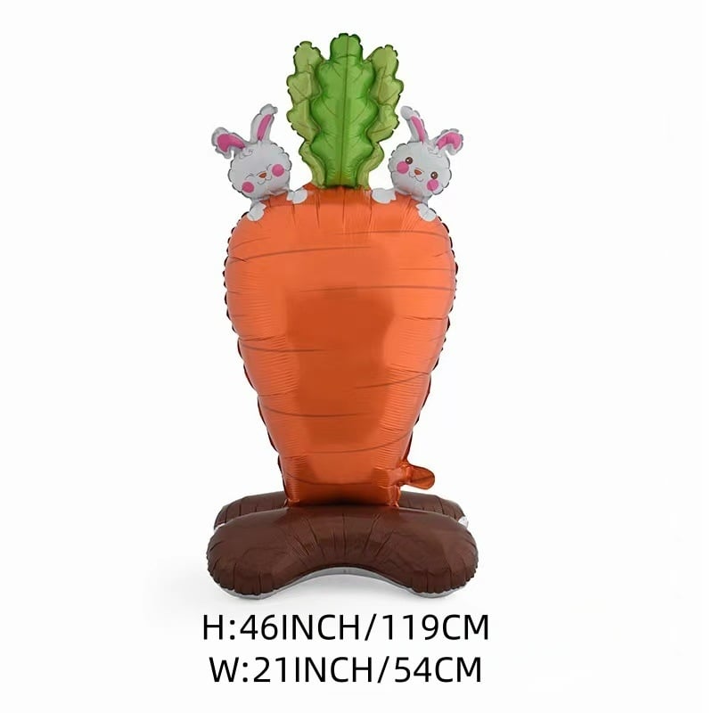 Giant 3D Standing Bunny Balloon Self-Supporting Easter Decoration