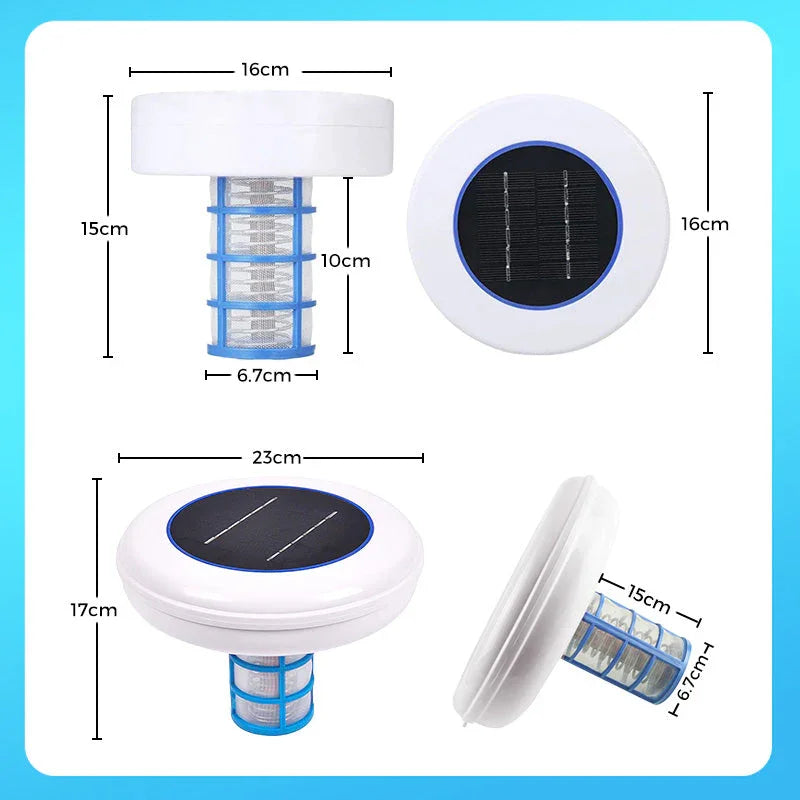 Solar Pool Ionizer with Copper-Silver Anode
