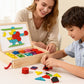 Wooden Magnetic Pattern Block Puzzle Set