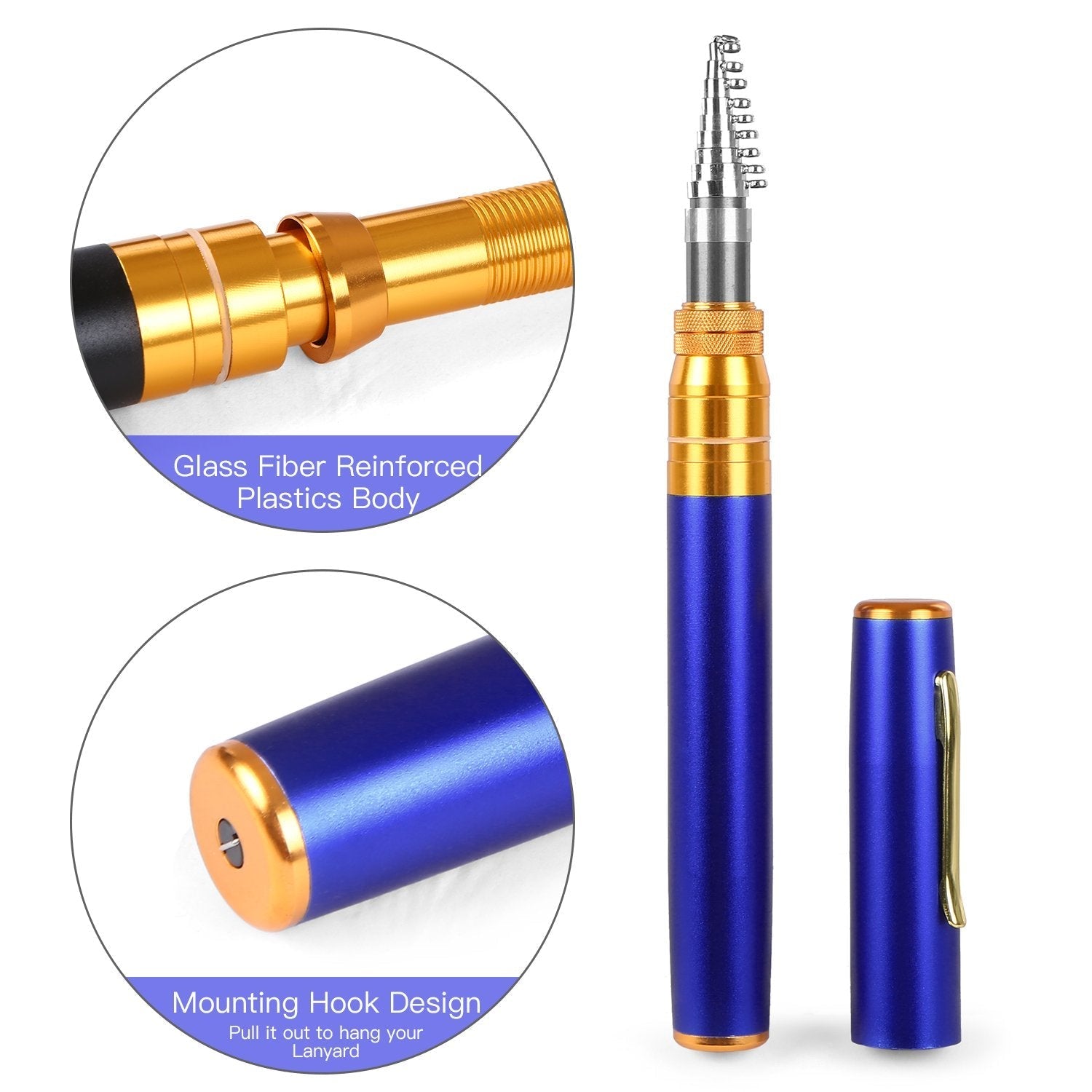 Compact Pocket Telescopic Fishing Rod and Reel Set