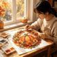 Fall Pumpkin Diamond Painting Wreath Hanging Ornament DIY Kit