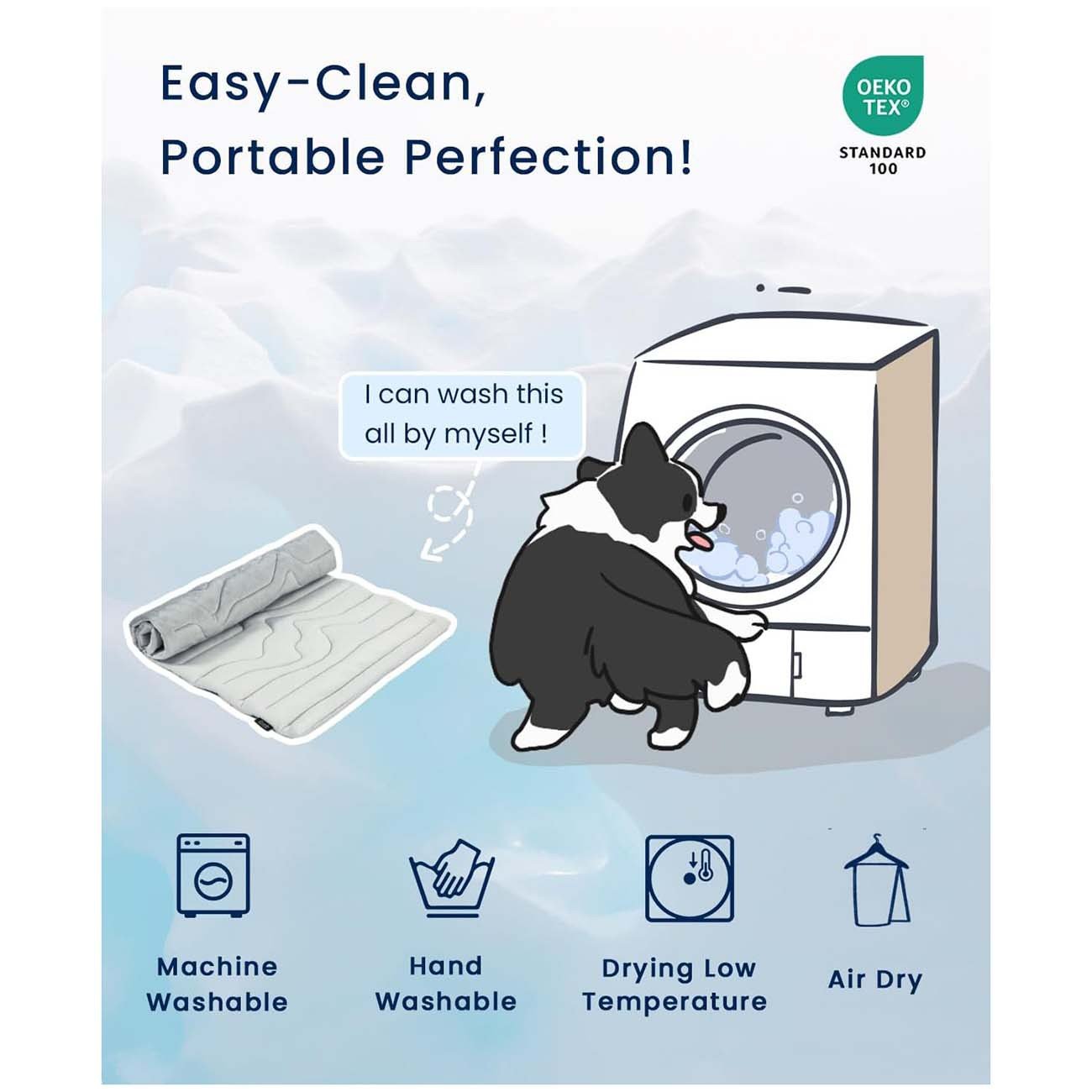 Eco-Friendly Dog Cooling Mat with Arc-Chill Technology