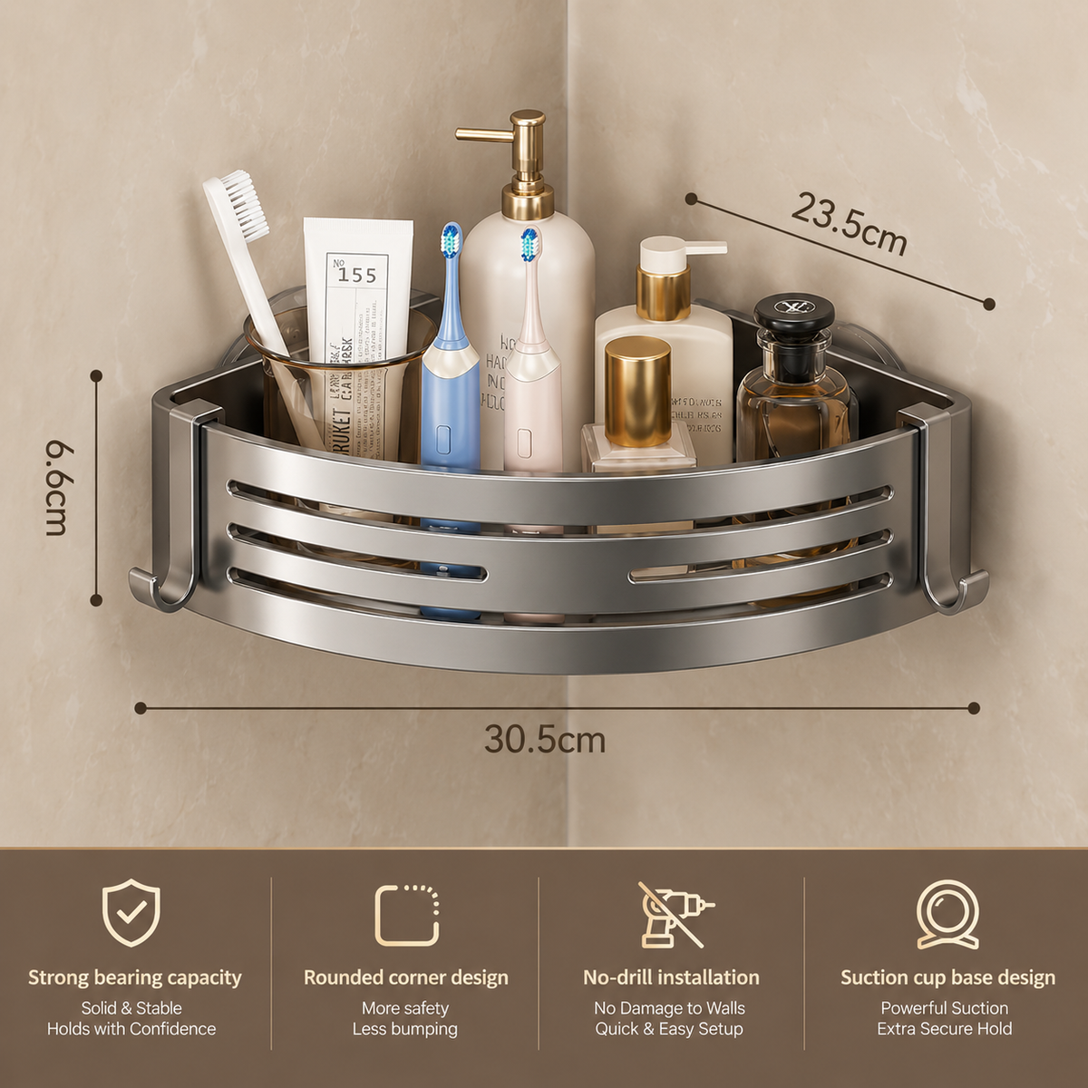 Corner Shower Shelf
