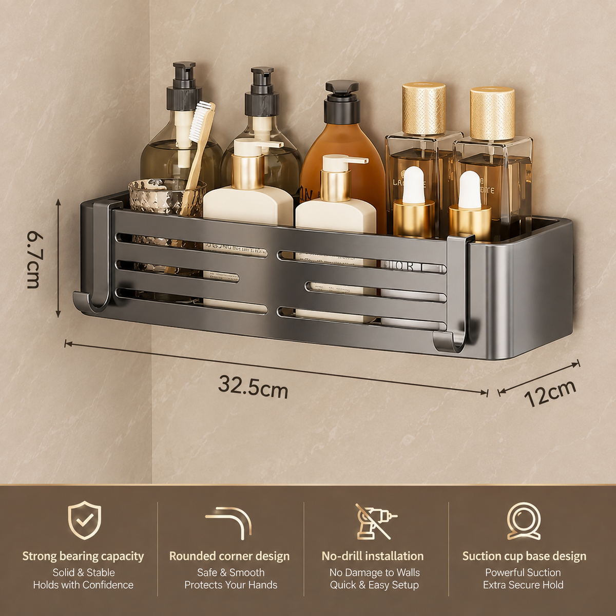 Corner Shower Shelf