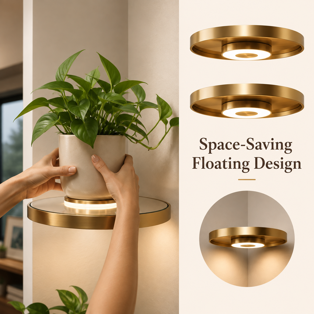 LED Floating Shelf