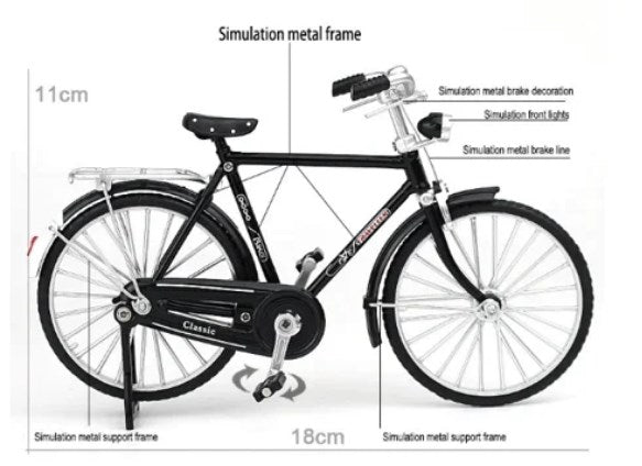 DIY Bicycle Model Scale Kit