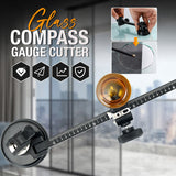 Glass Compass Gauge Cutter with 360 Degree Rotating Head and Suction Cup