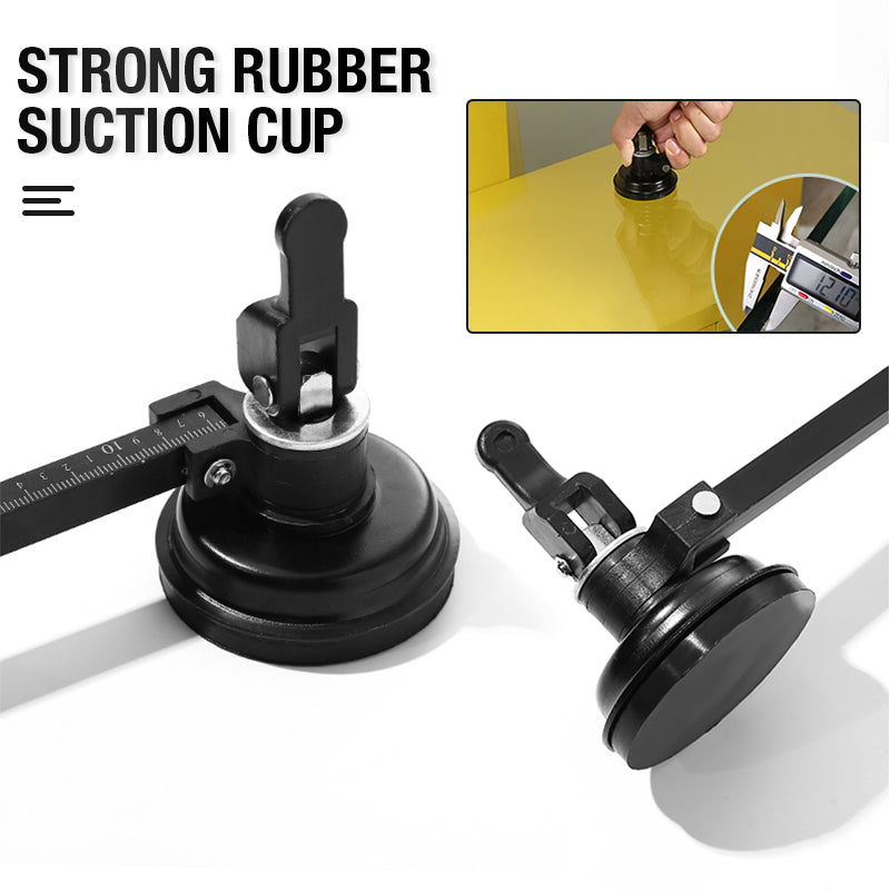 Glass Compass Gauge Cutter with 360 Degree Rotating Head and Suction Cup