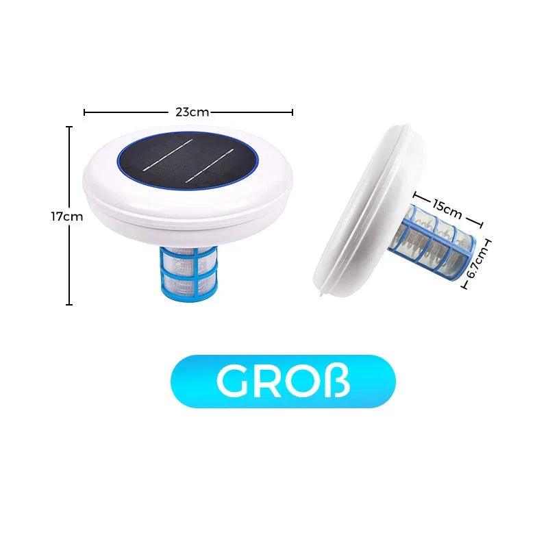 Solar Pool Ionizer with Copper-Silver Anode