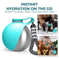 2-in-1 Portable Dog Water Bottle with Foldable Silicone Bowl