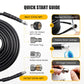 400 Bar Sewer Drain Cleaning Kit Rotating Nozzle Reinforced Hose