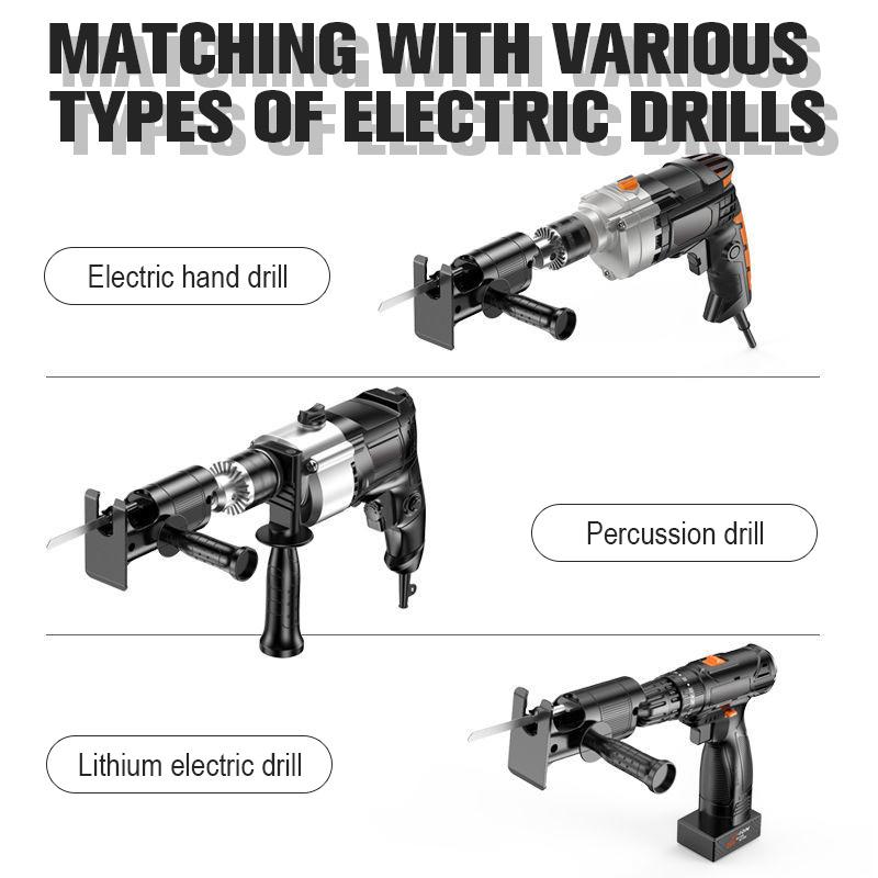 Multifunction Reciprocating Saw Adapter Set for Electric Drills