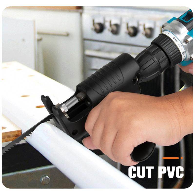 Multifunction Reciprocating Saw Adapter Set for Electric Drills