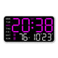 Multifunctional LED Digital Wall Clock with Temperature Display