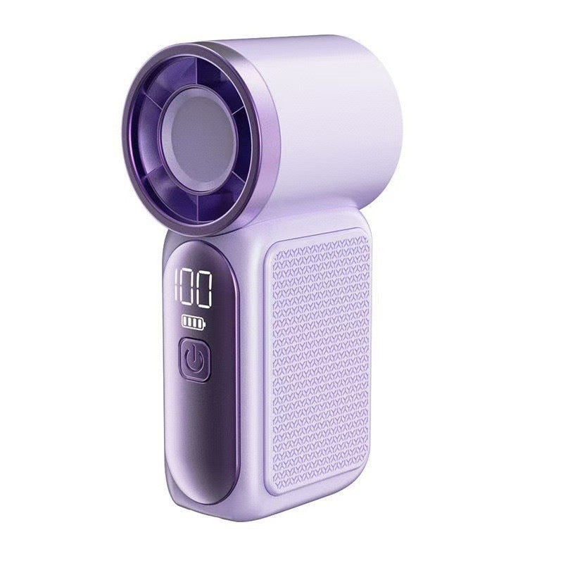 Turbo Handheld Fan with LED Display 6 Speeds 3000mAh Battery