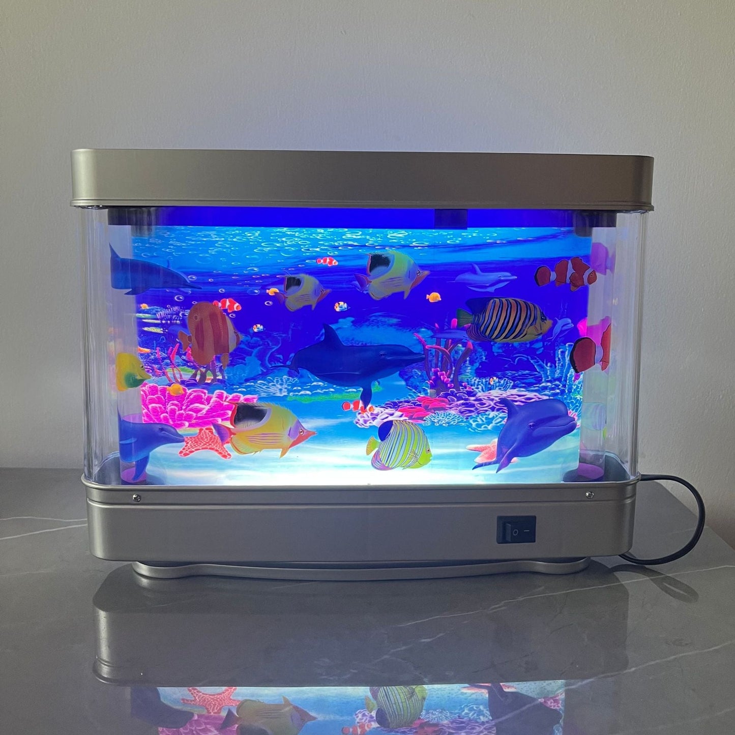 Artificial Tropical Fish Aquarium Lamp with Moving Fish