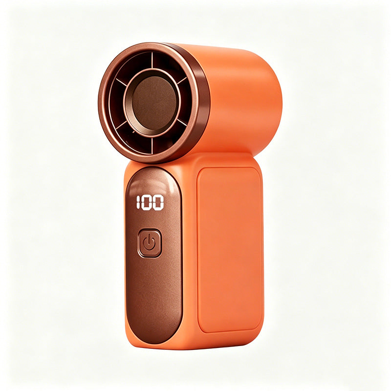 Turbo Handheld Fan with LED Display 6 Speeds 3000mAh Battery