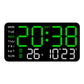 Multifunctional LED Digital Wall Clock with Temperature Display