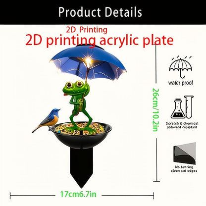 Magical Frog Garden Decoration with Solar Night Light